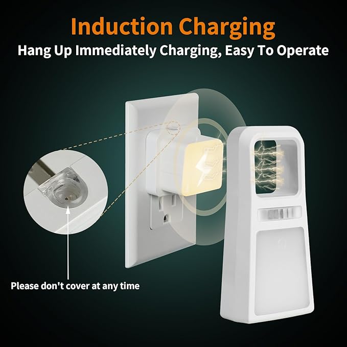 Dawnrise 2 Pack 5-in-1 Power Failure Night Light, Multifunctional Rechargeable Motion Sensor Night Lights, Plug in Night Lights, Emergency Lights for Home, Flashlights for Blackout,Hurricane