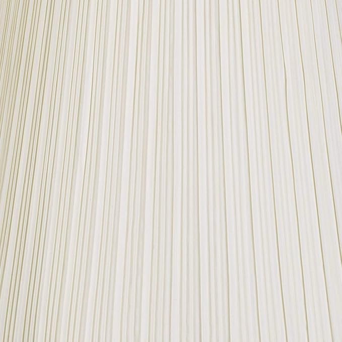 Creme Mushroom Pleat Large Lamp Shade 12" Top x 18" Bottom x 18" Slant x 17.75" High (Spider) Replacement with Harp and Finial - Springcrest