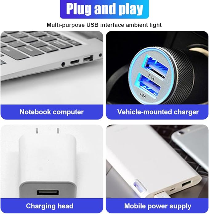 Star Projector Night Light, Portable USB LED Ambient Light - 4 Colors & 9 Modes Atmosphere Star Lights for Car Decor, Ceiling, Bedroom, Party (1PC)