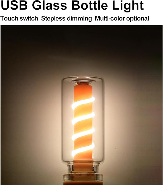 Touch Control Retro USB Night Light, Touch Adjustment Lights,Plug in USB Auto Night Light, Mini LED Bulb for Car, Camping, Gift, Party, Holiday Decoration, Bedroom, Desktop (Pink, 903)