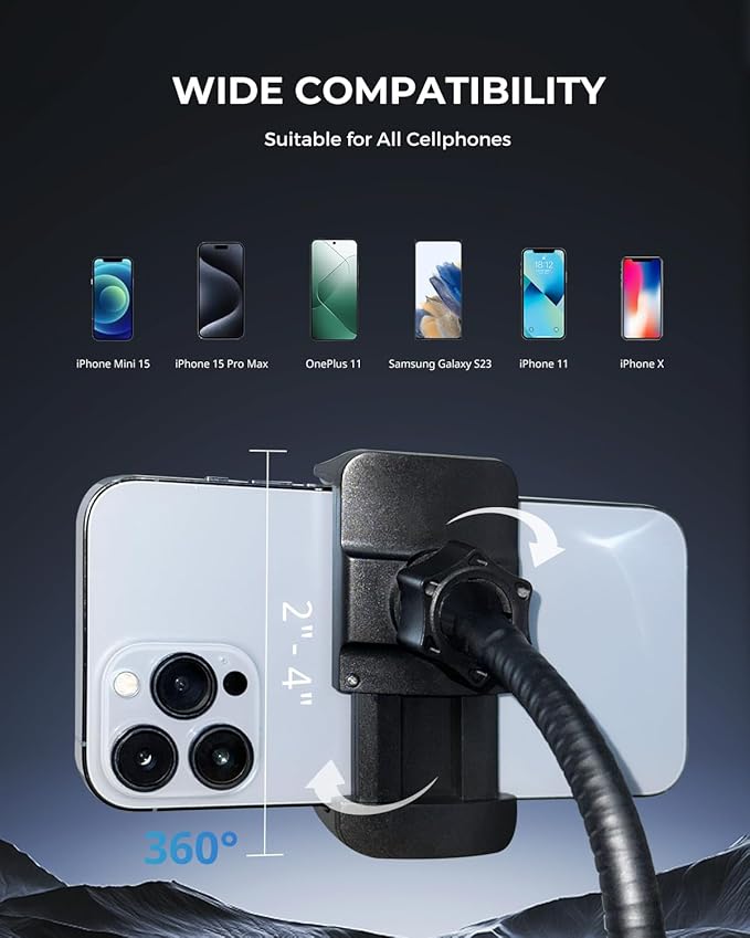 UBeesize Ring Light with Stand and Phone Holder