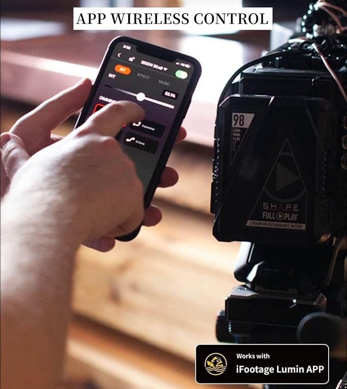 IFOOTAGE SL1 60DN LED Video Light,70W Bowens Mount Light,5600k Daylight,8 Light Effects,APP Control,for Video Recording,Wedding,Outdoor Shooting