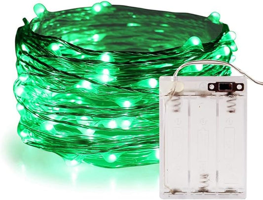 ANJAYLIA Green Fairy Lights, 16.5Ft/5M 50leds Led String Lights St. Patrick's Day Decorations Lights(Green)