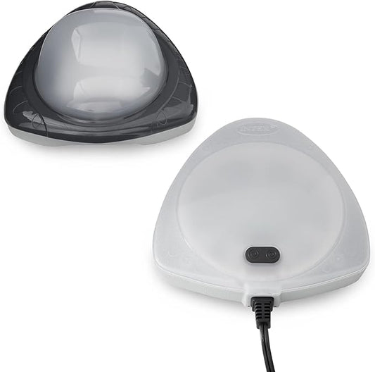 Intex Underwater LED Magnetic Above Ground Wall Pool Light with Magnetic Transmitter and 4 Options, Multicolor/White