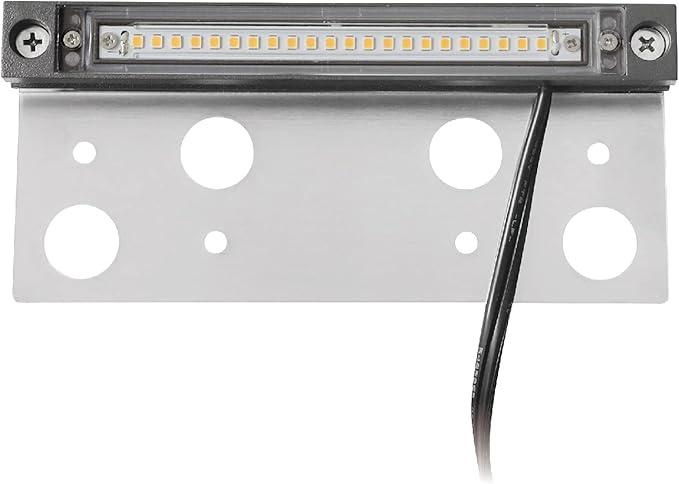 GKOLED Hardscape Light, Paver Wall Lights, 6.8 Inches Step Lighting, Integrated 4W 2700K LED Chips, Solid Powder Coated Die-cast Aluminum Housing, 12V AC/DC, Gray, UL Listed