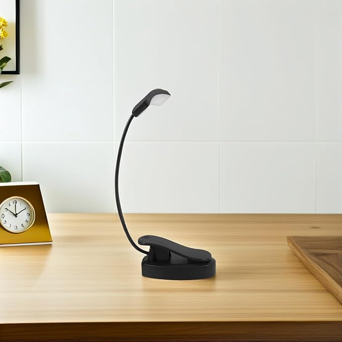 LED Clip on Piano Light, Adjustable Black Clip Lamps for Music Stand, Portable LED Desk Lamp for Piano Sheet Music, Eye Protection Reading Light for Students and Musicians