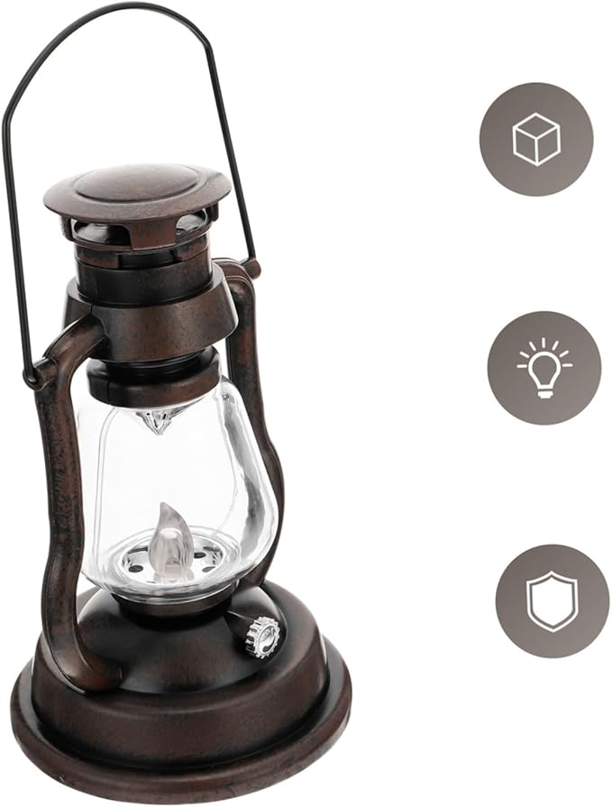 1pc Vintage Kerosene Lantern Rechargeable Design Cozy Atmosphere Light for Home Bar and Festivals Rustic Portable Decor for Indoor and Outdoor Use
