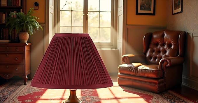 Aspen Creative 59174, Empire Uno Lamp Shade, Dark Mahogany, 4" Top x 10" Bottom x 7" Slant Height, Slip UNO 33mm