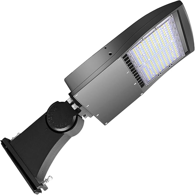480V 150W LED Parking Lot Light, 21000LM LED Shoebox Street Flood Light (500W MH/HPS Equiv.), 5000K Dimmable Commercial Area Lighting with 20KV Surge Protection, IP65 277-480V UL&DLC Listed