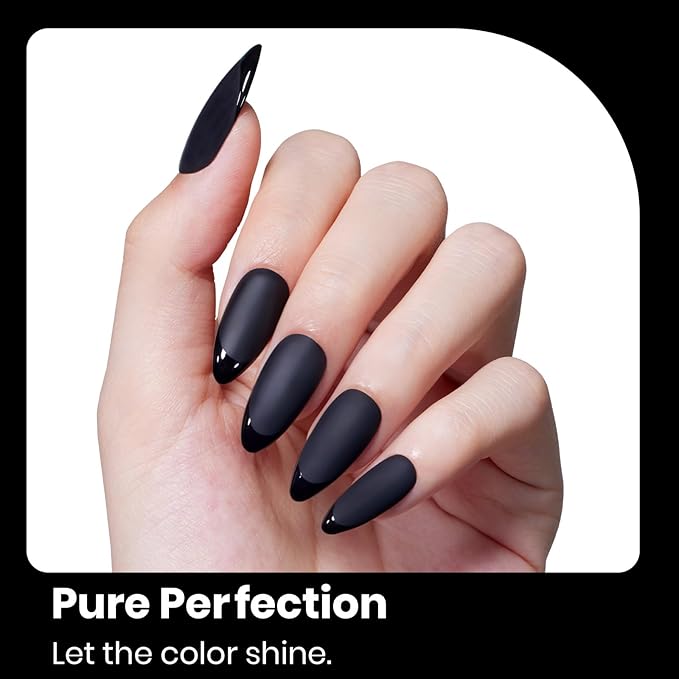 Beetles Black Gel Nail Polish -15ml Audrey Black Gel Polish Soak Off UV LED Needed Nail Art Manicure Salon DIY Design at Home Gifts for Woman