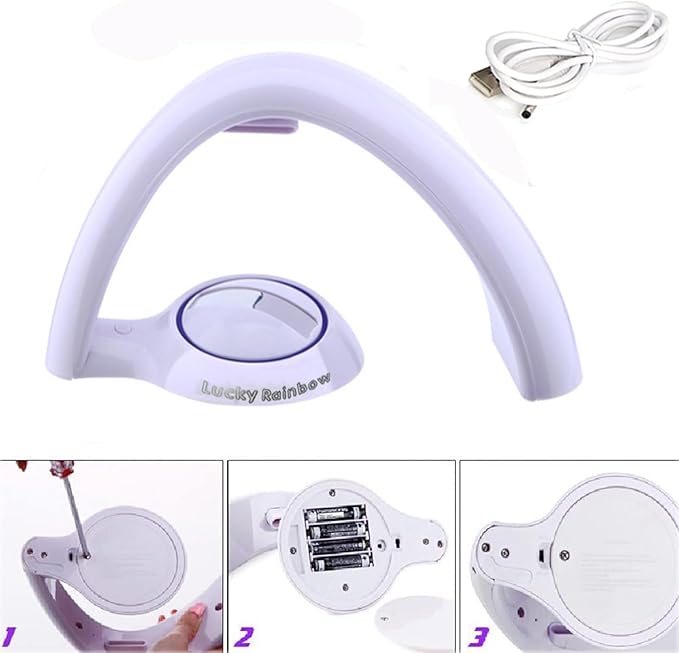 Rainbow Led Lights - USB Power Supply Rainbow Projector Night Light Projector for Bedroom and Children Gift