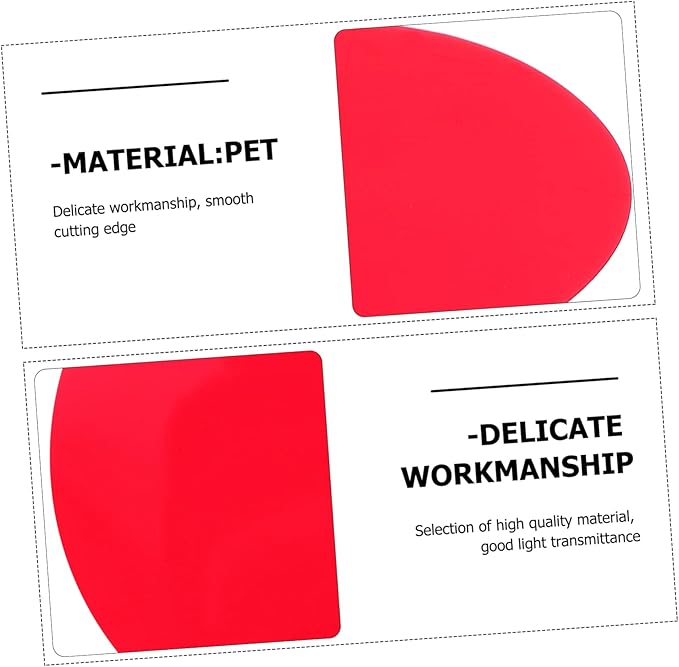 DOITOOL Pcs Warm Light Filters Light Film Photo Correction Film Orange Correction Gels