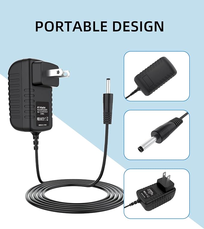 Accessory USA 24V AC Adapter Charger Compatible with Govee H6078 RGBIC Floor Lamp LED Wi-Fi App Control Smart lamp Power Supply Cord Mains PSU