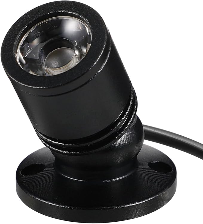 Uonlytech Small LED Spotlight Jewelry Showcase Small LED Spot Light USB- Powered Spotlight for Jewelry, White Light