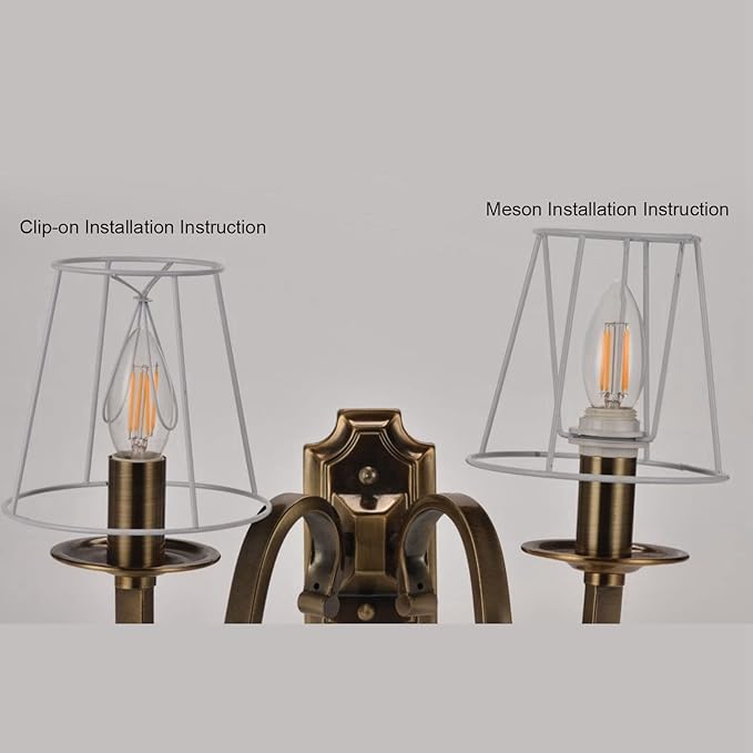 3Pcs Small Lamp Shade, Clip on Pleated Barrel Lampshade with Gold Trim Fabric Lampshade for Table Chandeliers Wall Floor Lamp, 3.9" Top x 5.3" Bottom x 4.9" Height (Blue)