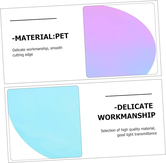 Pcs Mm Diameter Camera Light Filter Sheet Delicate Sunset Light Atmosphere Photo Film for