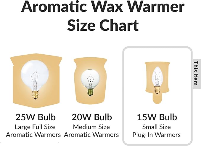 Simba Lighting C7 15W Replacement Bulb (6 Pack) for Himalayan Salt Rock and Basket, Plug in Aromatic Wax Warmer, Night Light, Clear Candle Shape, 120V, E12 Candelabra Base, Dimmable, 2700K Warm White