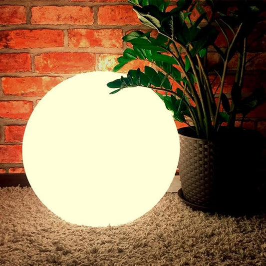 Globe Floor Lamp, 14-inch LED Ball Light with Remote,16 RGB Color Dimmable Rechargeable Nursery Globe Lamp, Waterproof Glowing Orb Light for Indoor Outdoor Lighting Decors