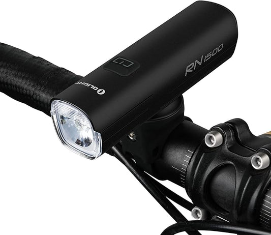 OLIGHT RN 1500 Rechargeable Bike Headlights 1500 Lumens for Road Urban Cyclists, USB Type C Reverse Charging, Rechargeable Battery Included, 164 Meters Light Range Anti-Glare Beam, IPX7 Waterproof