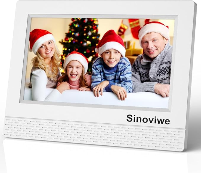 Digital Alarm Clock 7" HD Large Screen Digital Calendar with Auto-Dimming, Clear Day/Date Display for Alzheimer's Dementia Seniors & Low Vision with Remote Control and Custom Reminder Function(White)