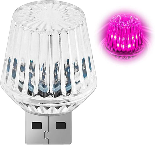 1 Pcs USB Star Sky Lamp for Cars, New Car USB Night Light, USB Led Car Interior Atmosphere Lights, Plug and Play, Used for Most Cars, Trucks, Suvs, Hallway, Party, Bedroom （Pink）