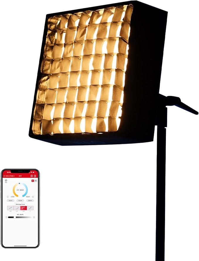 GVM 100W RGB Flexible Led Video Light, 2700K~6800K, Flexible Folding LED Panel Light, 12 Lighting FX with Soft Box, APP Control GVM Lighting for Photography