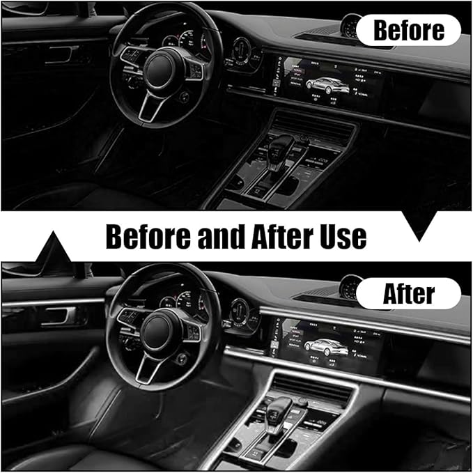EL Wire Interior Car LED Strip Lights, USB Car Neon Light Strip with Sewing Edge, 16FT Neon Light 5V with Fuse Protection, Electroluminescent Car Indoor Decorations (White)