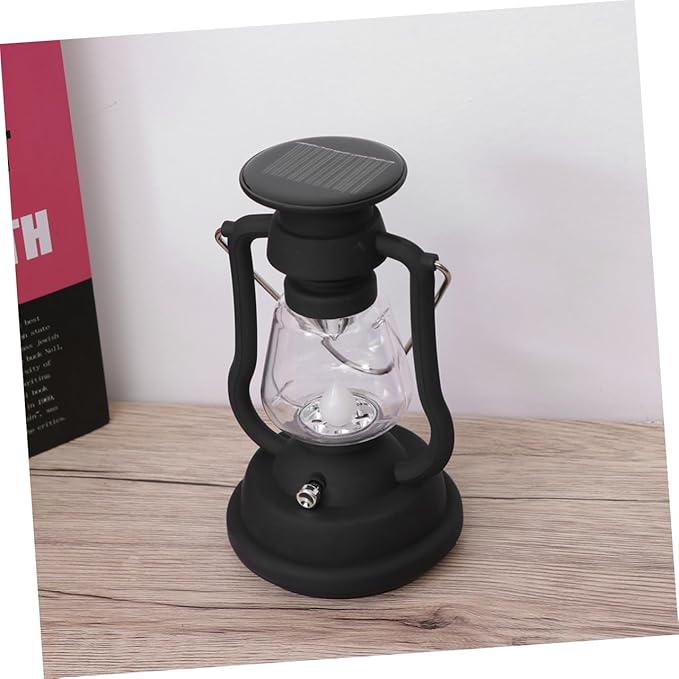 Solar Retro Horse Lamp USB Rechargeable Led Camping Lantern Solar-Powered Outdoor Light Hand-Powered Generator