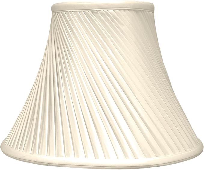Royal Designs BS-717-12BG Twisted Pleat Basic Lamp Shade, 6 x 12 x 9, Beige