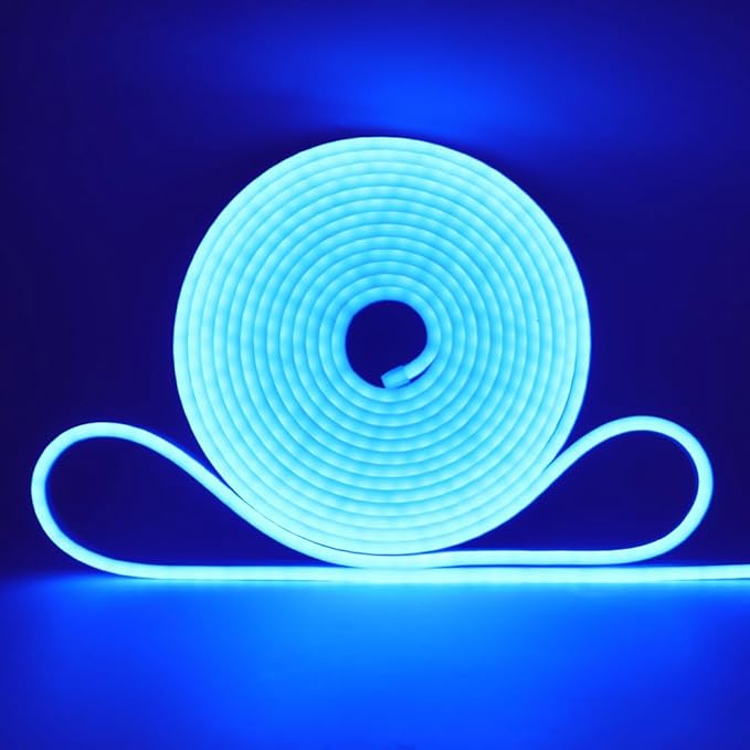 KISUFU 12V COB Led Strip Lights with 1.2W USB Controller Support Solar Panel, IP68 Waterproof Flexible 320 LEDs/m LED Tape Lights for Courtyard Garden Eaves Decoration Outdoor Party Decoration.