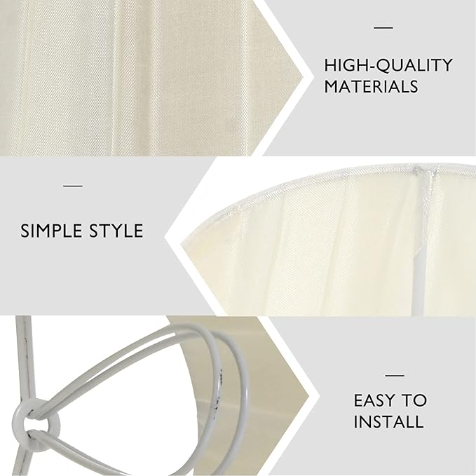 Wall Lamp Small Lamp Shades 1pc Cloth Lampshade Pleated Lamp Shade Clip On Bulb Light Covers Lamp Shade for Bedroom Table Lamp Floor Light, Beige Wall Lamp Small Lamp Shades