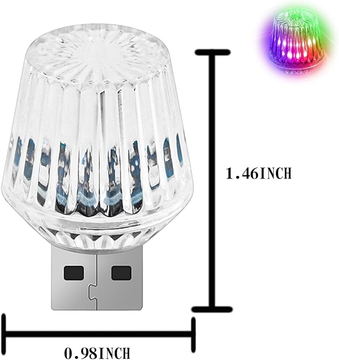 1 Pcs USB Star Sky Lamp for Cars,New Car USB Night Light, USB Led Car Interior Atmosphere Lights, Plug and Play, Used for Most Cars, Trucks, Suvs, Hallway,Party, Bedroom（ Romantic Gradient）
