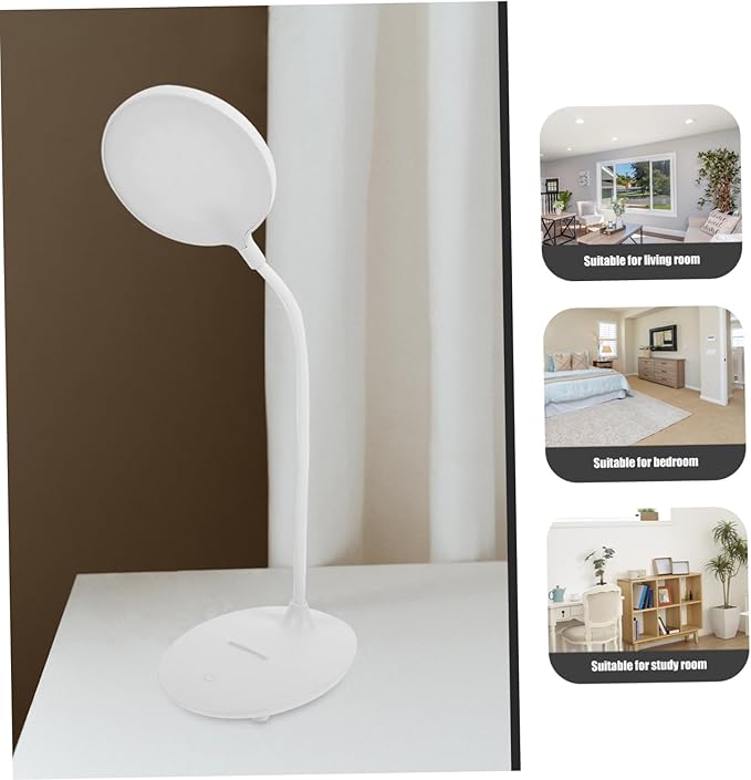 NUOBESTY Dimmable USB Desk Lamp with Angle Eye Caring Reading Light for Office and Study Soft Flicker Lamp with Touch Control Modern Small Desk Light for Comfortable Use