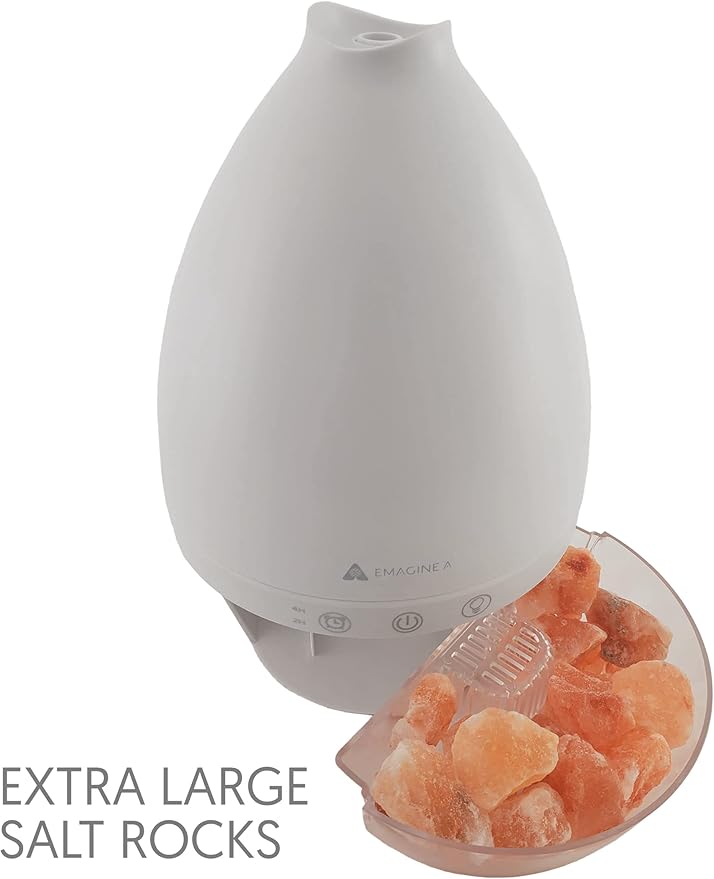 Himalayan Salt Lamp Diffuser, Ultrasonic Humidifier with Cool Mist and Aromatherapy, 0.5L Extra Large Capacity