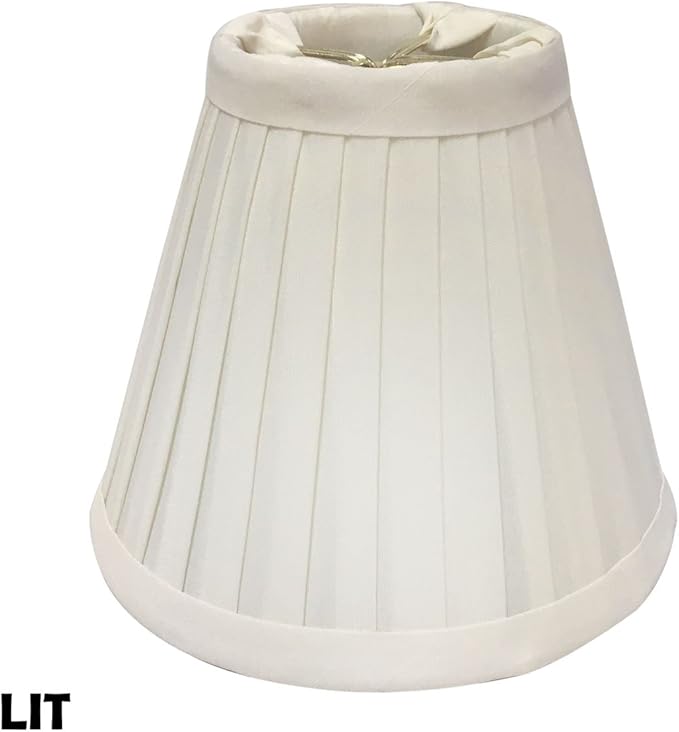 Royal Designs, Inc. CS-841WH Pleated Empire Chandelier Shade, 3 x 6 x 5, White