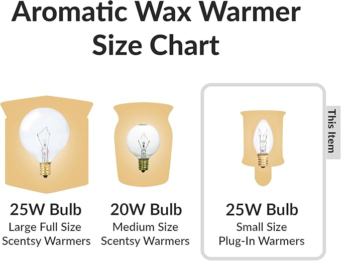Simba Lighting C7 25W Replacement Bulb (6 Pack) for Himalayan Salt Rock and Basket, Plug in Aromatic Wax Warmer, Night Light, Clear Candle Shape, 120V, E12 Candelabra Base, Dimmable, 2700K Warm White