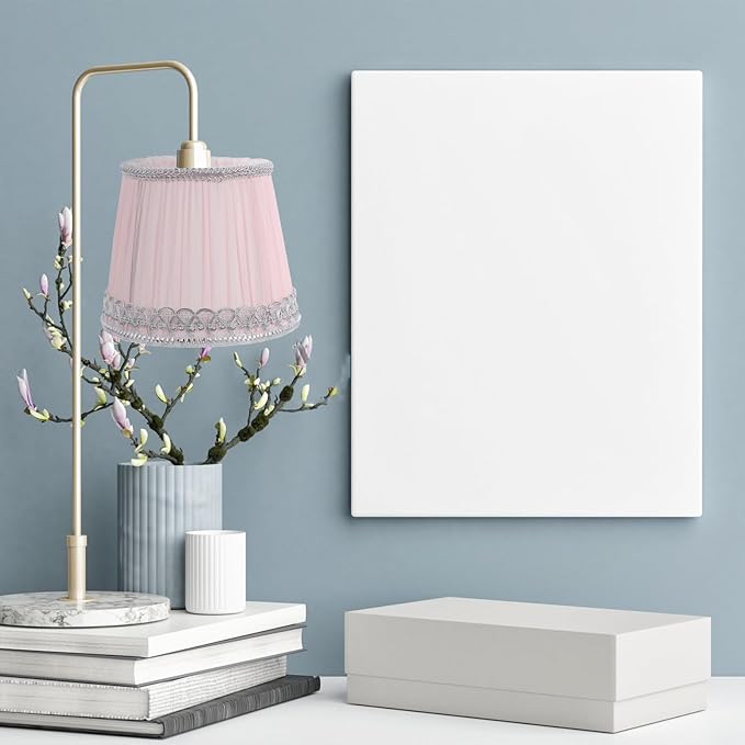 Fabric Lampshade Accessory Light Cover Replacement for Indoor Decor Elegant Pleated Design Easy to Install Structure Warm Atmosphere for Bedroom and Living