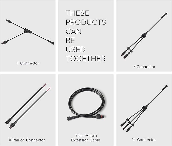 BTF-LIGHTING 6.56FT 4 Pin 0.5mm²/20AWG IP68 Extension Cable Wire with Male and Female Connectors for RGB 5050 WS2815 WS2805 etc LED Strip 15mm Metal Nut Small Size Home Lighting Connector