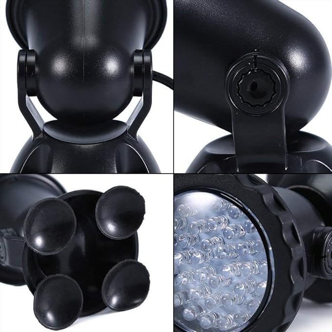 Pond Lights Underwater Fountain Light 3.5W Color Changing Submersible Spotlight with 36-LED Bulbs Underwater Light Waterproof IP68 Pool Light for Pond Aqaurium Garden Fish Tank