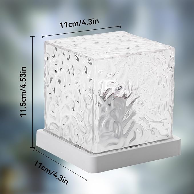 Ocean Wave Projector Light, Ambient Lighting Luminorthe Cube Northern Lights Projector with 16 Colors and Dynamic Ripple Effect for Living Room Bedroom Decor, Christmas Gifts for Teens