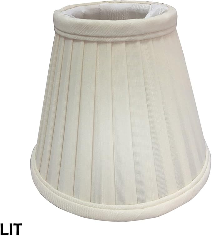 Royal Designs Pleated Empire Chandelier Lamp Shade, Eggshell Size 5 (CS-111EG)