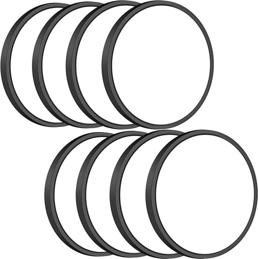 slochi 8Pack LED Flush Mount Ceiling Light Fixture, 9 Inch 18W, 2200LM, Super Slim 0.7 Inch, 3000K-6500K Adjustable Low Profile LED Ceiling Lights for Bathroom, Closet, Hallway(Black)