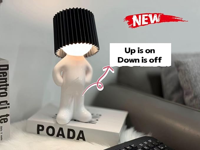 Bedside Night Light, Shy man lamp，Birthday Christmas G-ifts for Men Women Boyfriend Girlfriend, Funny Anniversary Gag Gifts, White Elephant Gifts for Adults,Anniversary Funny Gag Gifts
