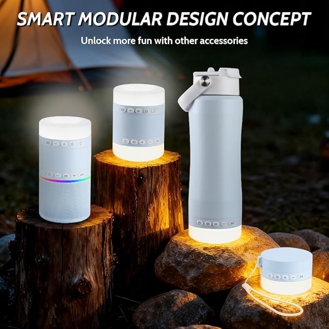 Camping Lantern - Modular LED Lights with 5 Modes, Rechargeable Lamp for Tent Hiking Emergency Backpacking (Blue, Lantern)