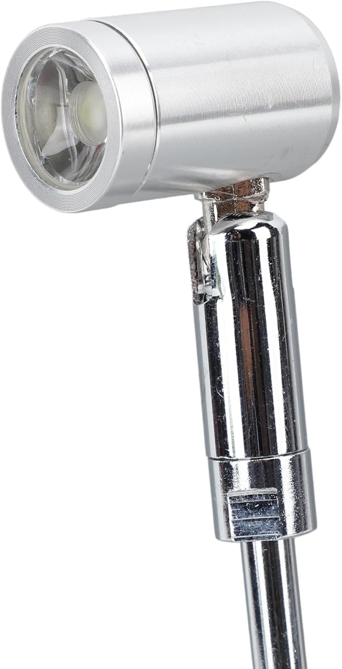 Garosa LED Spotlight USB Powered Modern Cabinet Standing Display Light Adjustable for Jewelry Showcase Showroom Gallery(Warm Light)