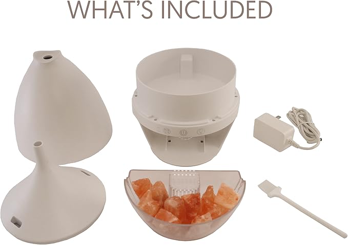 Himalayan Salt Lamp Diffuser, Ultrasonic Humidifier with Cool Mist and Aromatherapy, 0.5L Extra Large Capacity