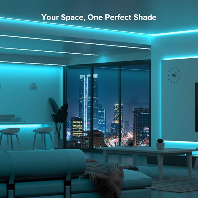 BTF-LIGHTING FCOB COB FOB LED Strip Lights 5V USB Powered 3.28FT 320LEDs Ice Blue 8mm Width Dimmable CRI 90+ with 3M Tape Flexible High Density for 3D Printer TV Backlight PC DIY Decor