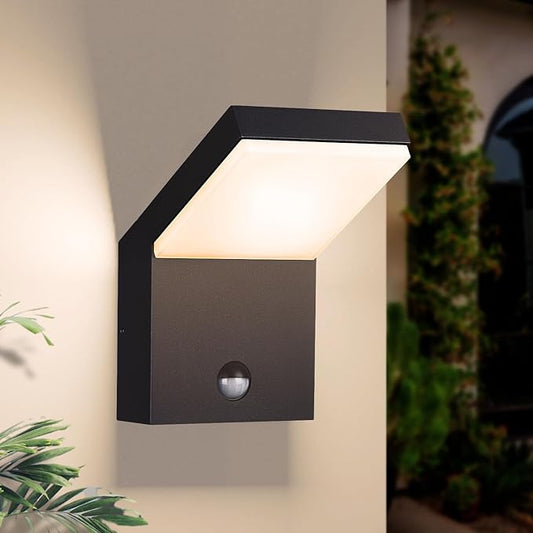 Lustrlach Motion Sensor Outdoor Light Fixtures Wall Mount,Exterior Wall Sconce, Porch Light, Garage Lights, Waterproof Motion Lights for Outside,Garden, Front Door