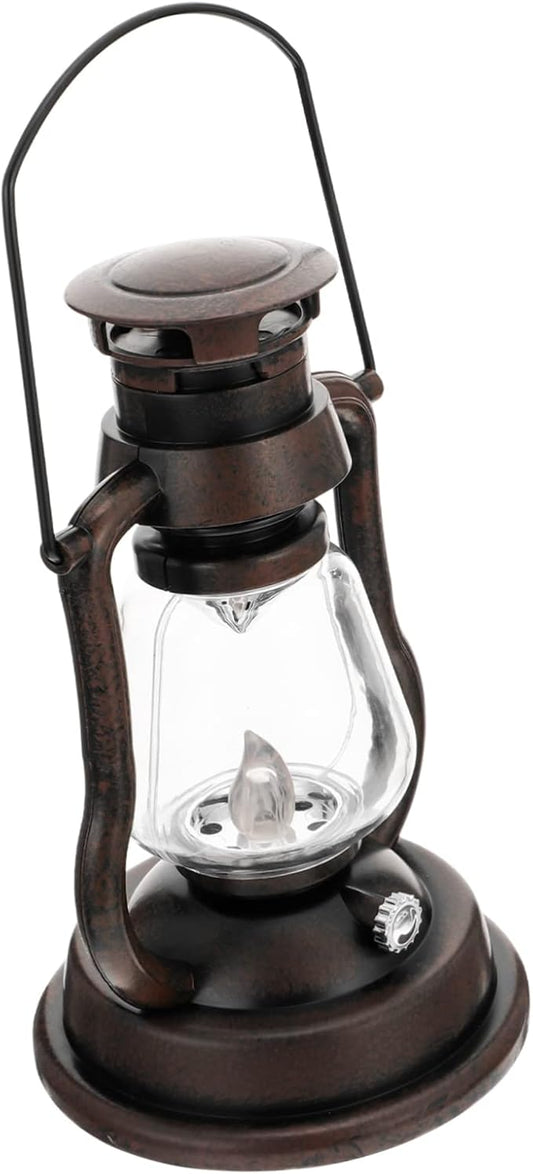 Creative Retro Kerosene Lantern Rechargeable Handheld Light for Home Decor Bars and Festivals Cozy Atmosphere Lamp Rustic Design Battery Not Included