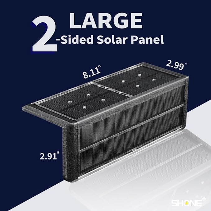 Solar Pool Lights, 12-Color Poolside Lights for Inground Pool, Ultra-Thin 2-Way LEDs for Edge & Deck with Remote, Heavy Duty Stainless Steel Outdoor Waterproof for Swimming (RGB-W, 2PK)